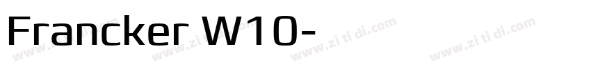 Francker W10字体转换